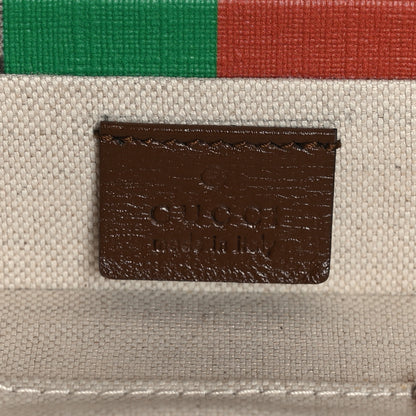 Gucci GG Supreme Monogram Azalea Calfskin Fake/Not Retro Interlocking G Beauty Case Beige Ebony Brown Sugar 5 of 9