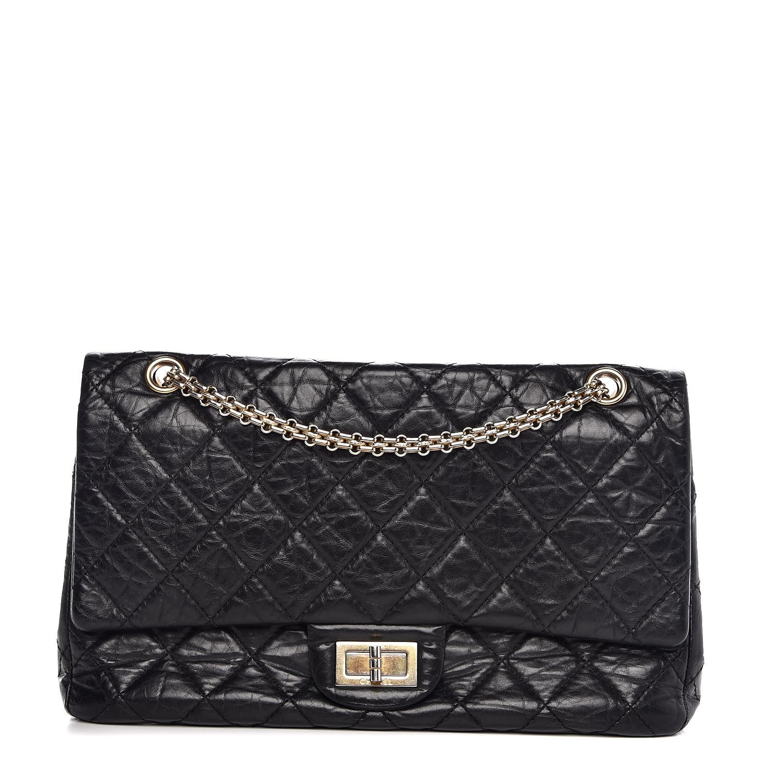 Chanel Aged Calfskin Quilted 2.55 Reissue 227 Flap Black 1 of 15