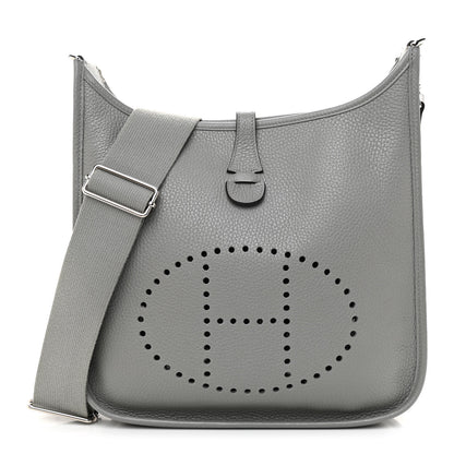 Hermes Taurillon Clemence Evelyne III PM Gris Mouette 1 of 11