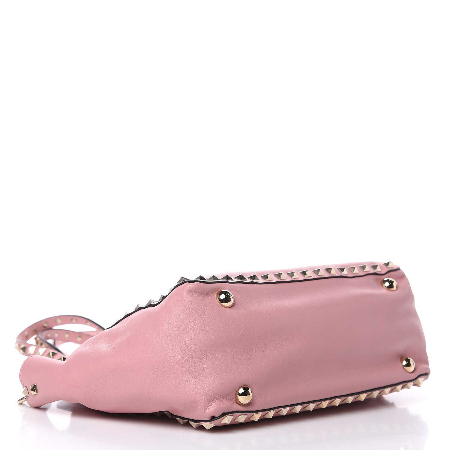 Valentino Garavani Vitello Small Rockstud Tote Pop Gardenia 5 of 17
