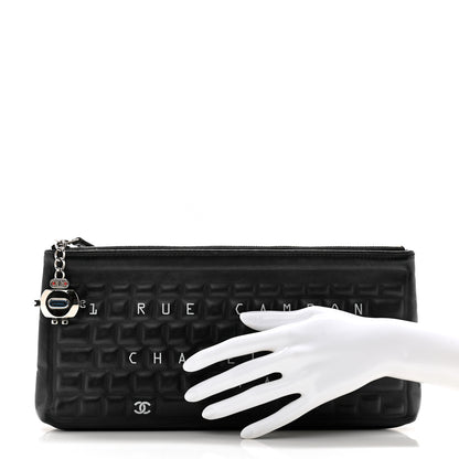 Chanel Metallic Calfskin Keyboard Pouch Black 2 of 9