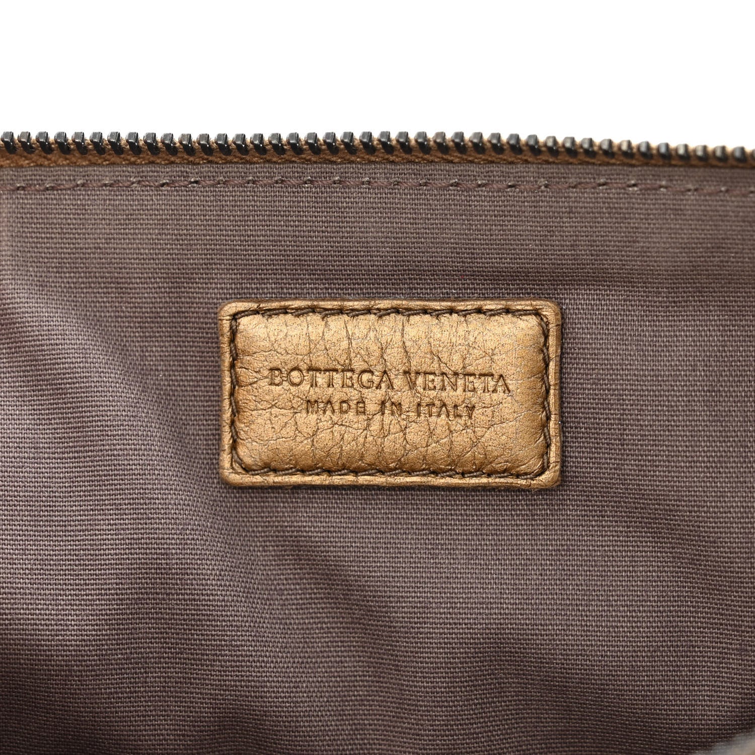 Bottega Veneta Cervo Intrecciato Wristlet Zip Pouch New Bronze 6 of 7