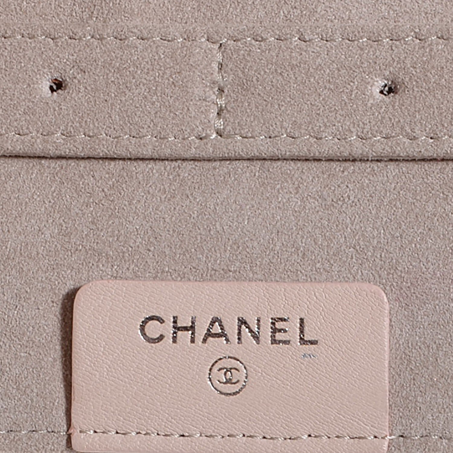 Chanel Lambskin Quilted Camellia Tri Fold Jewelry Case Light Pink 6 of 7