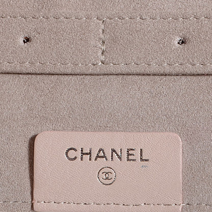 Chanel Lambskin Quilted Camellia Tri Fold Jewelry Case Light Pink 6 of 7