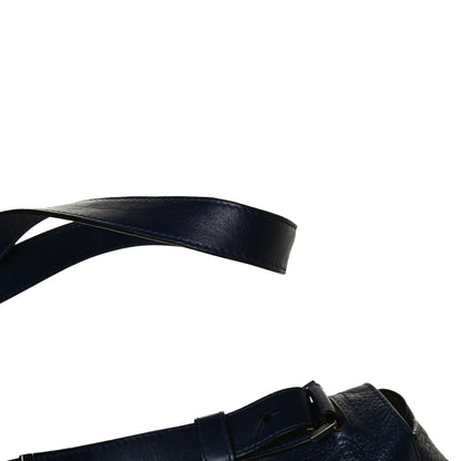Proenza Schouler Pebbled Calfskin Double Sided PS Courier Bag Indigo 19 of 19