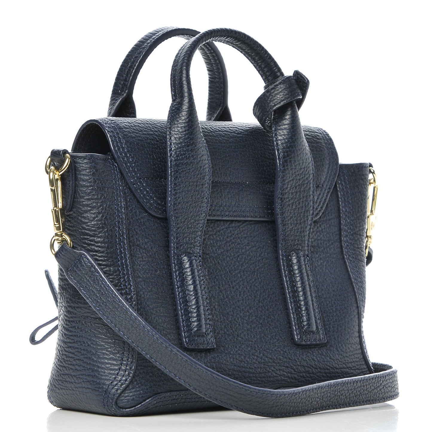 3.1 Textured Calfskin Mini Pashli Satchel Ink