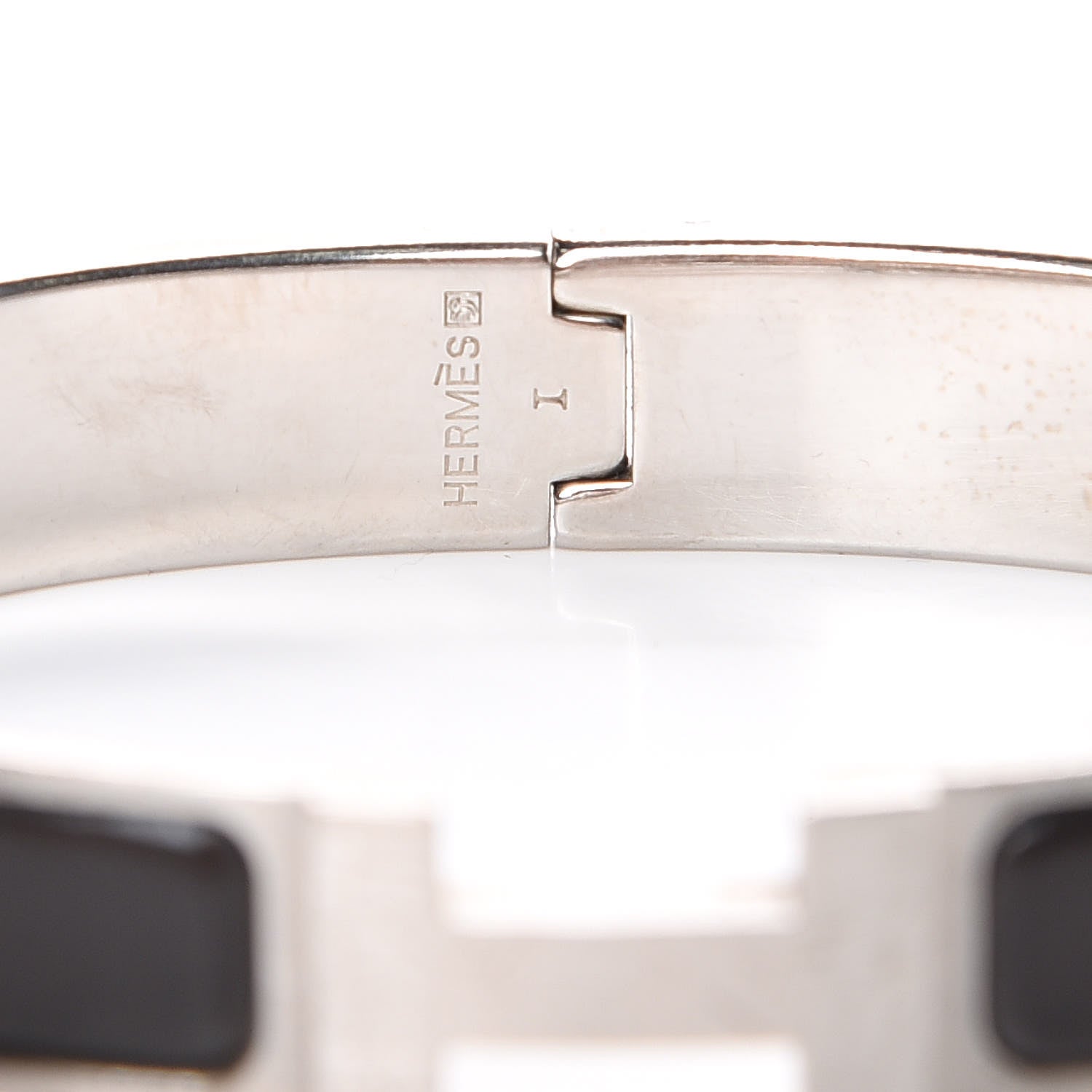 Hermes Matte Enamel Narrow Clic Clac HH Bracelet GM Black 5 of 6