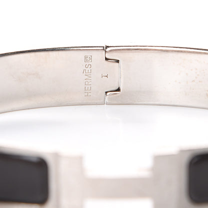 Hermes Matte Enamel Narrow Clic Clac HH Bracelet GM Black 5 of 6