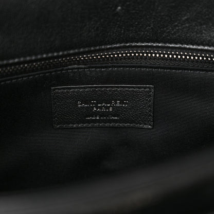 Saint Laurent Lambskin Diamond Quilted Becky Chain Wallet Black 6 of 10