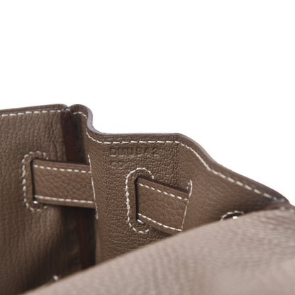 Hermes Togo Kelly Retourne 28 Etoupe 7 of 11