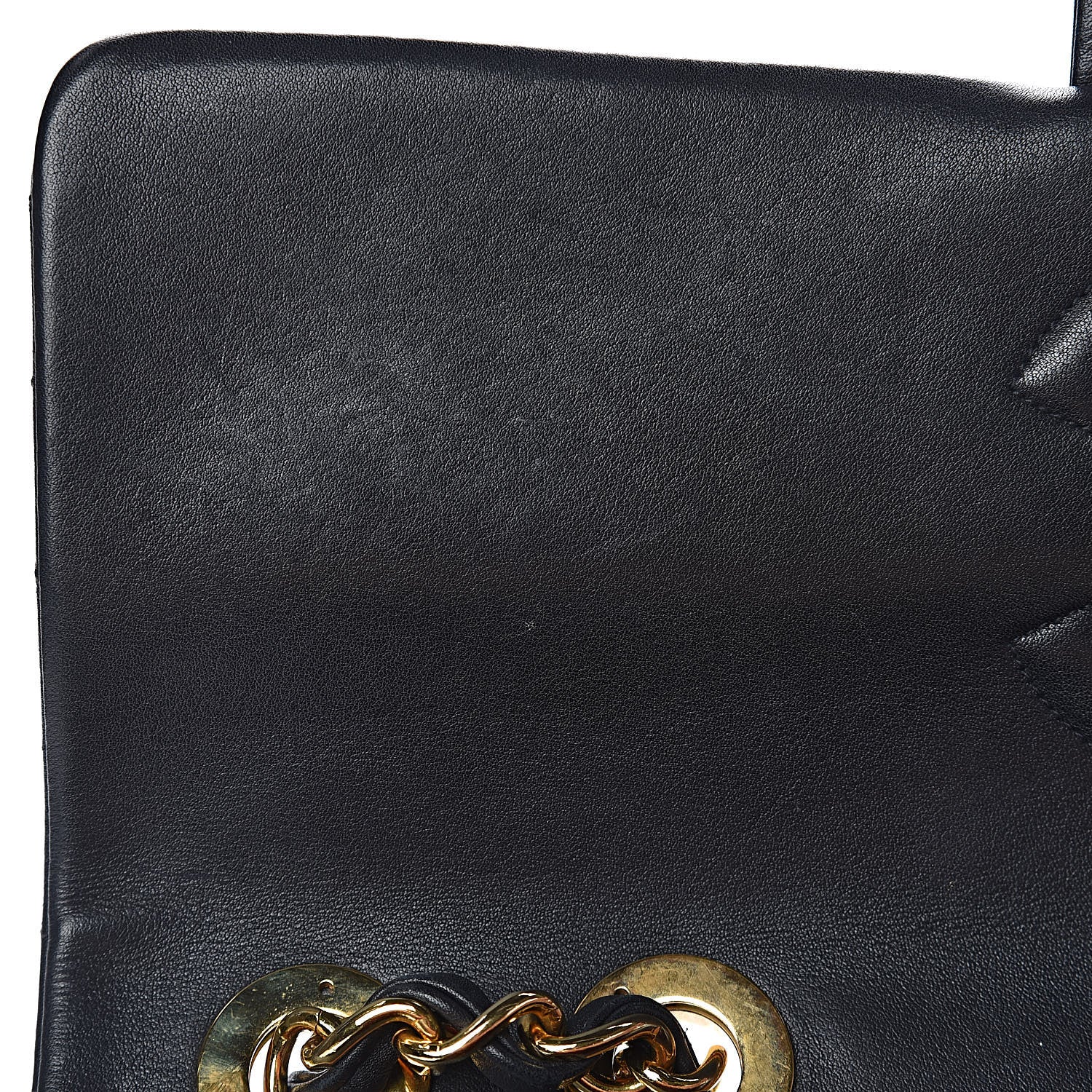 Chanel Lambskin Quilted XL Jumbo Single Flap Black 12 of 19