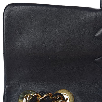 Chanel Lambskin Quilted XL Jumbo Single Flap Black 12 of 19