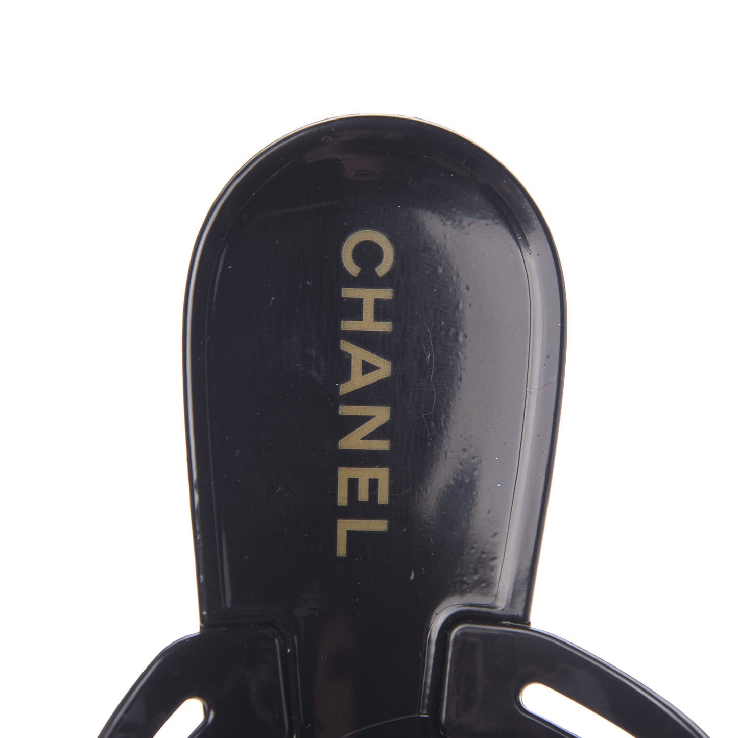 Jelly Camellia Thong Sandals 39 Black Ivory