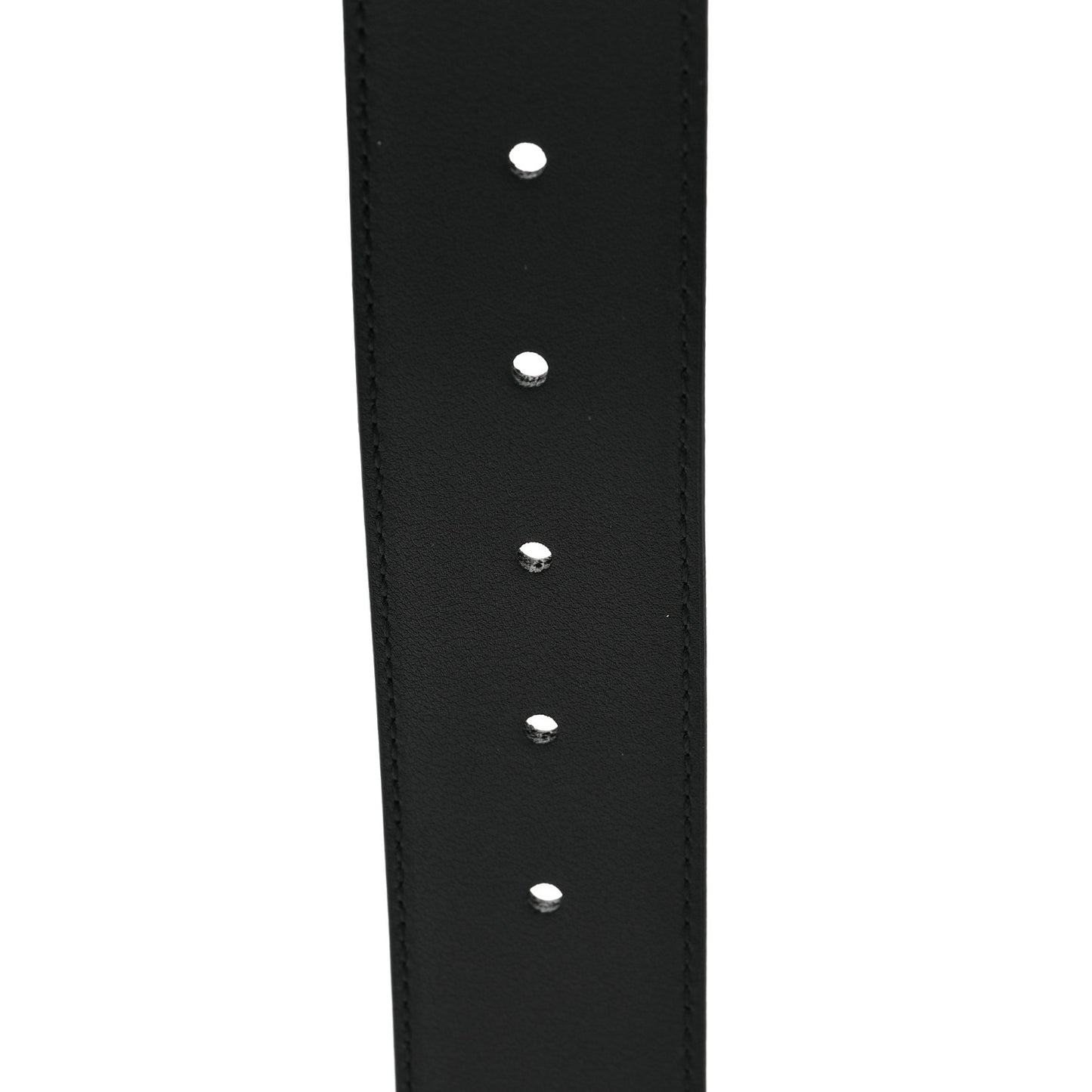 Textured Dollar Calfskin 40mm Belt 75 30 Black