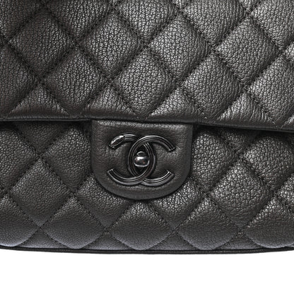 Chanel Metallic Goatskin Quilted Chain Handle Flap Silver 10 of 11