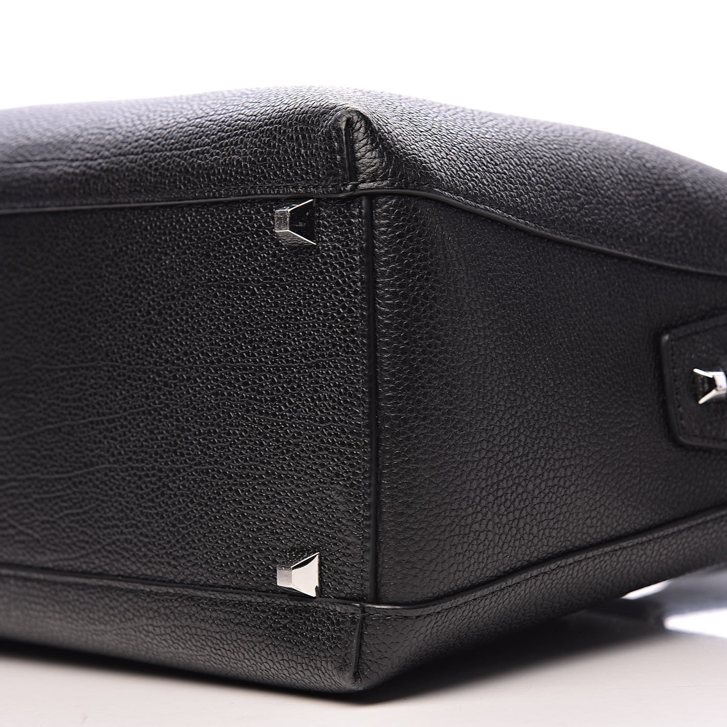 Grained Calfskin Large Ella Boston Black