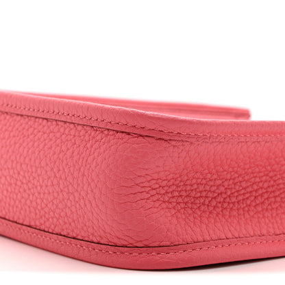 Hermes Taurillon Clemence Amazone Evelyne TPM Rose Azalee Rouge Pivoine 10 of 12
