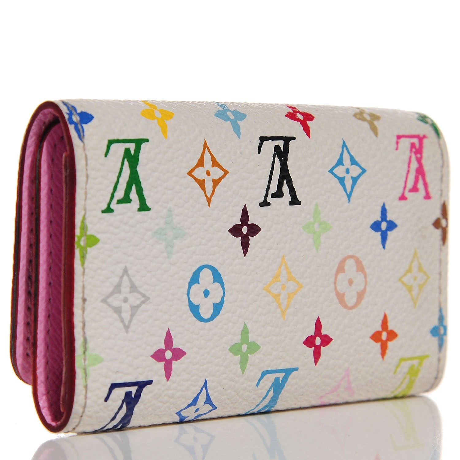 Louis Vuitton Monogram Multicolor Multicles 4 Key Holder White Litchi 3 of 7