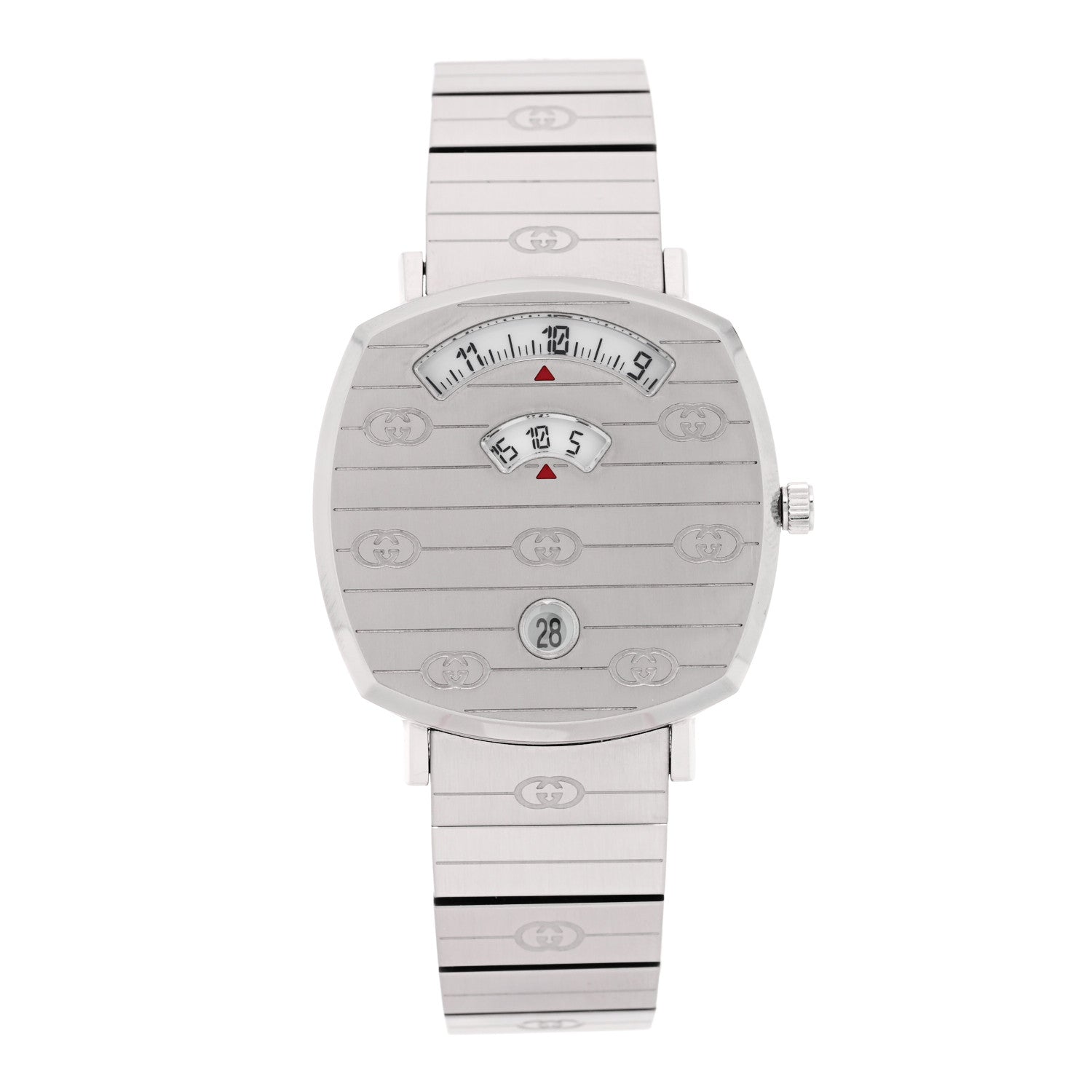 Gucci Stainless Steel 35mm Grip Quartz Watch 1 of 5