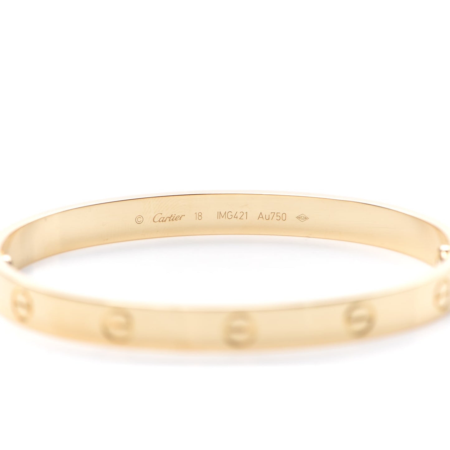 18K Yellow Gold LOVE Bracelet 18