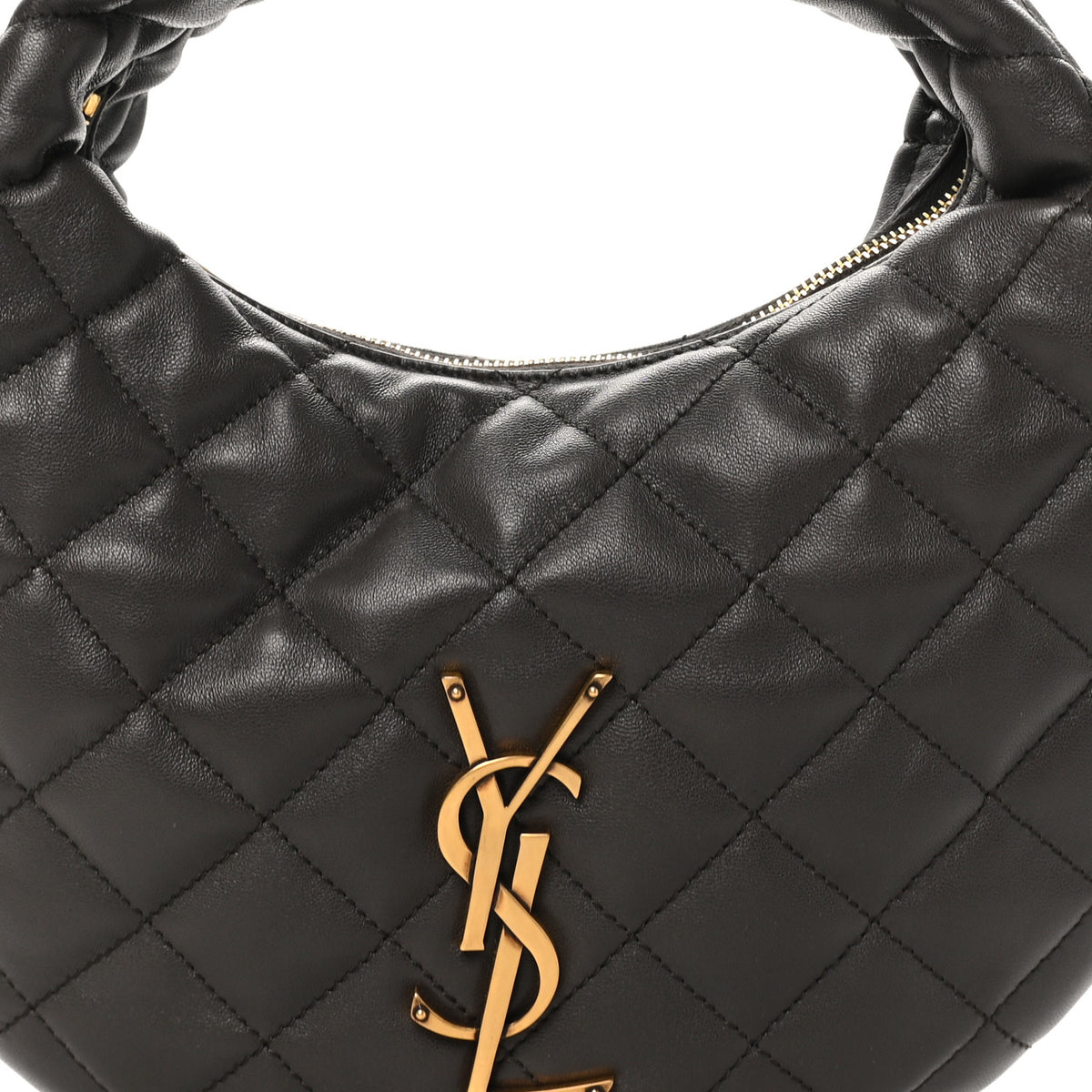 Saint Laurent Lambskin Quilted Icarino Bag Urban Grey 7 of 9