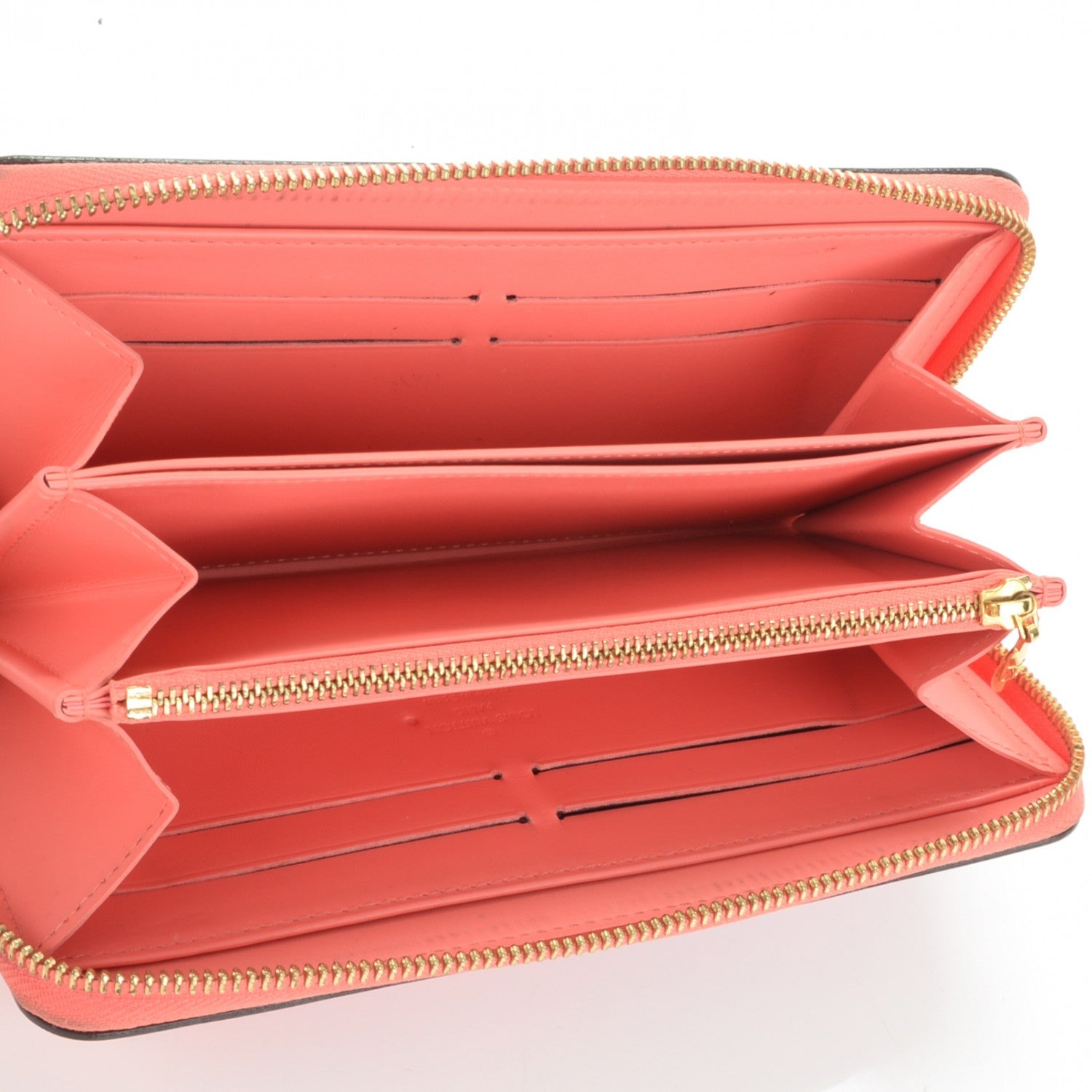 Louis Vuitton Patent Sweet Monogram Zippy Wallet Corail 5 of 8