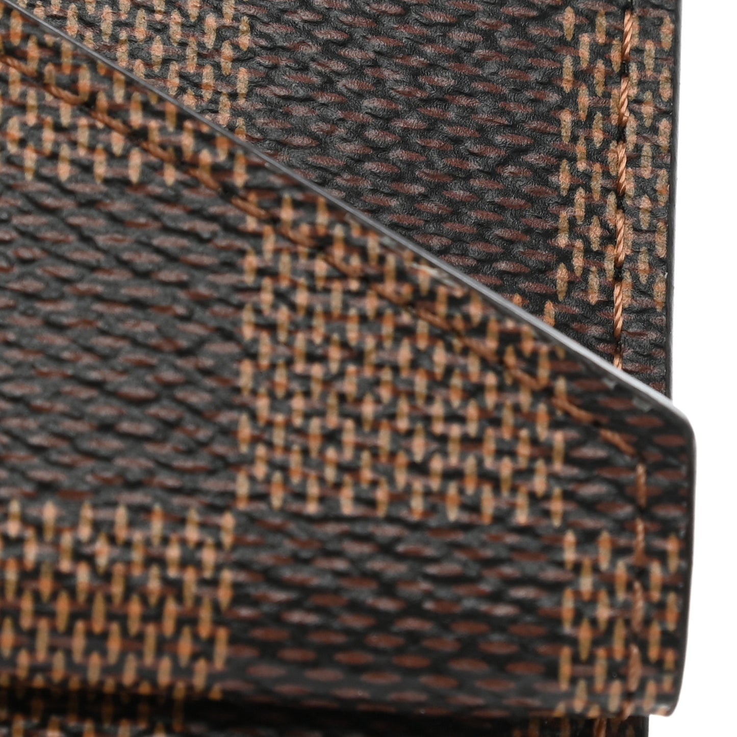 Damier Ebene Recto Verso Card Holder Rose Ballerine