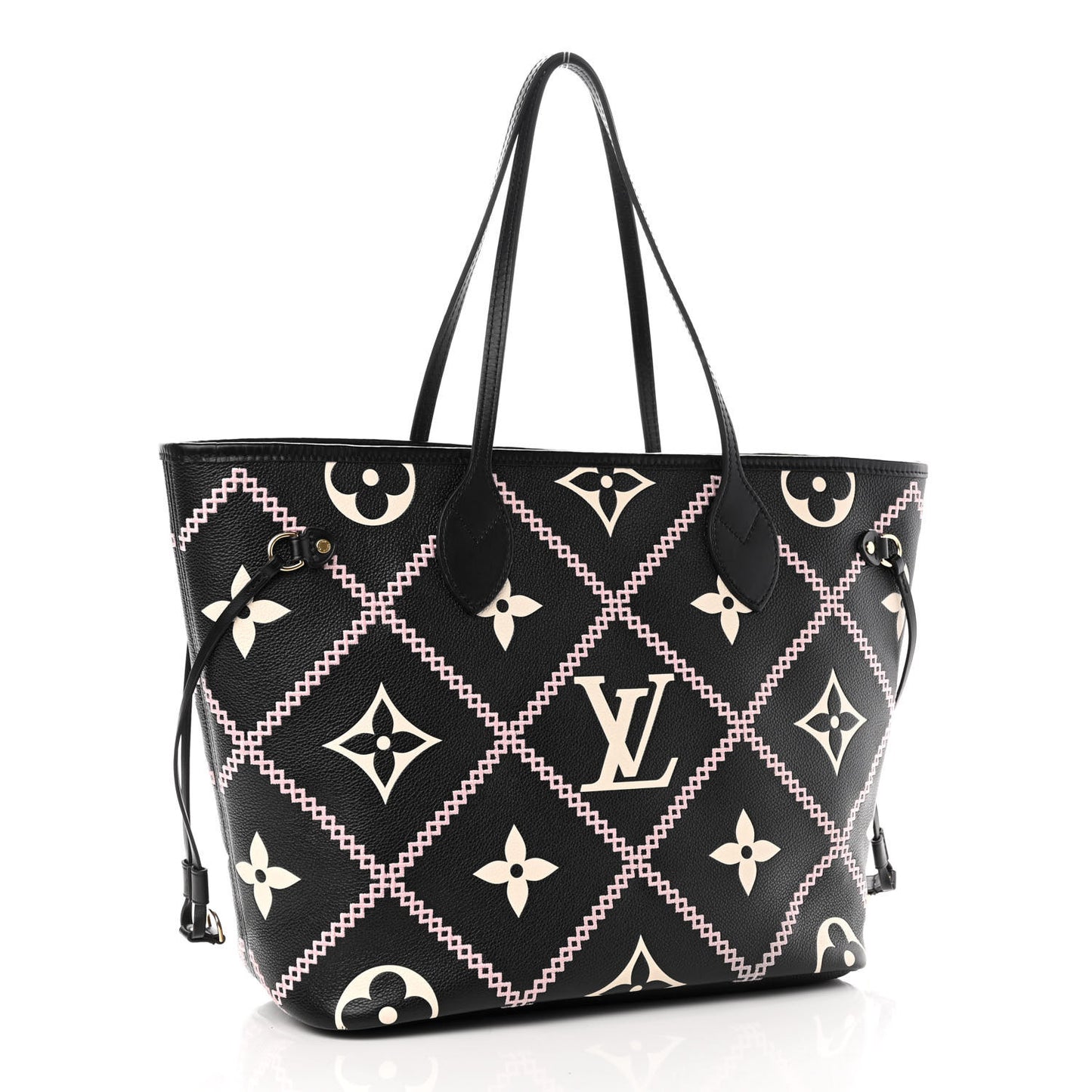 Empreinte Monogram Giant Broderies Neverfull MM Black