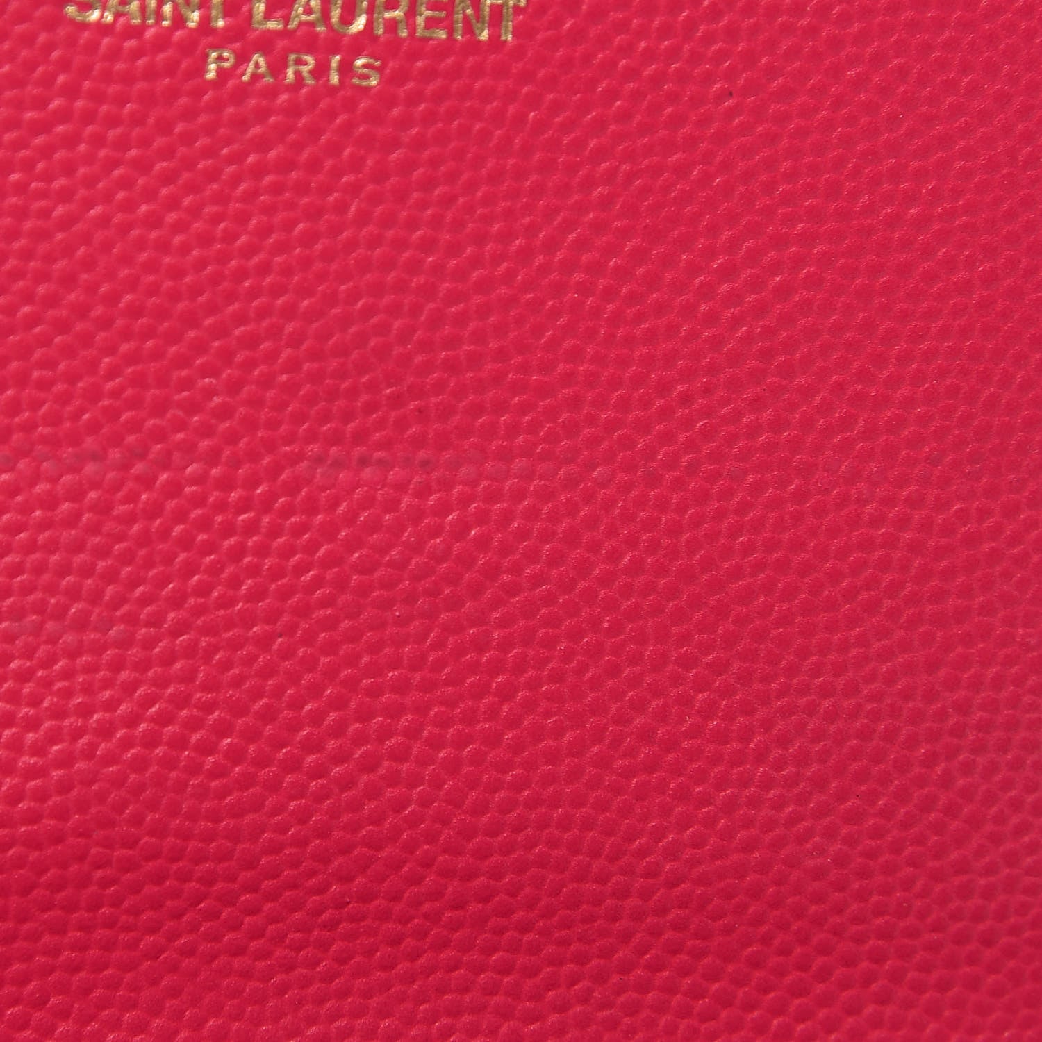 Saint Laurent Grain De Poudre Classic Monogram Cassandre Wallet Fuchsia 37 of 38