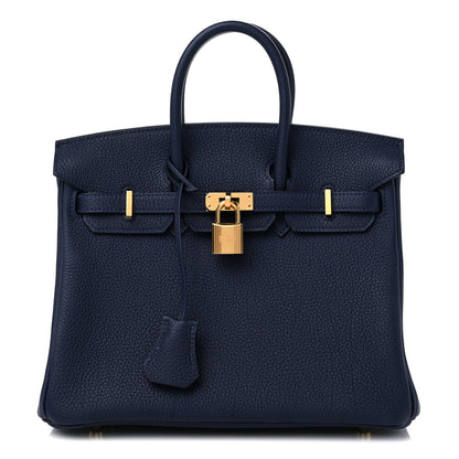 Hermes Togo Birkin 25 Bleu Nuit 1 of 10
