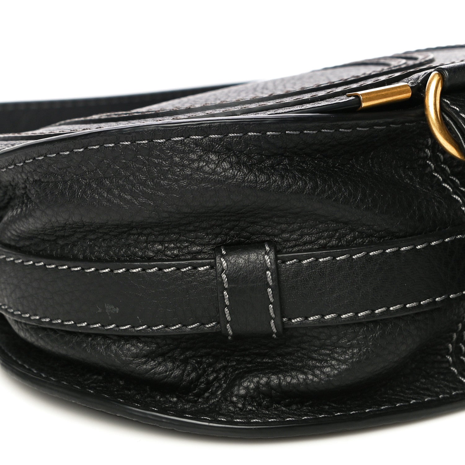 Chloe Calfskin Mini Marcie Round Crossbody Bag Black 10 of 19