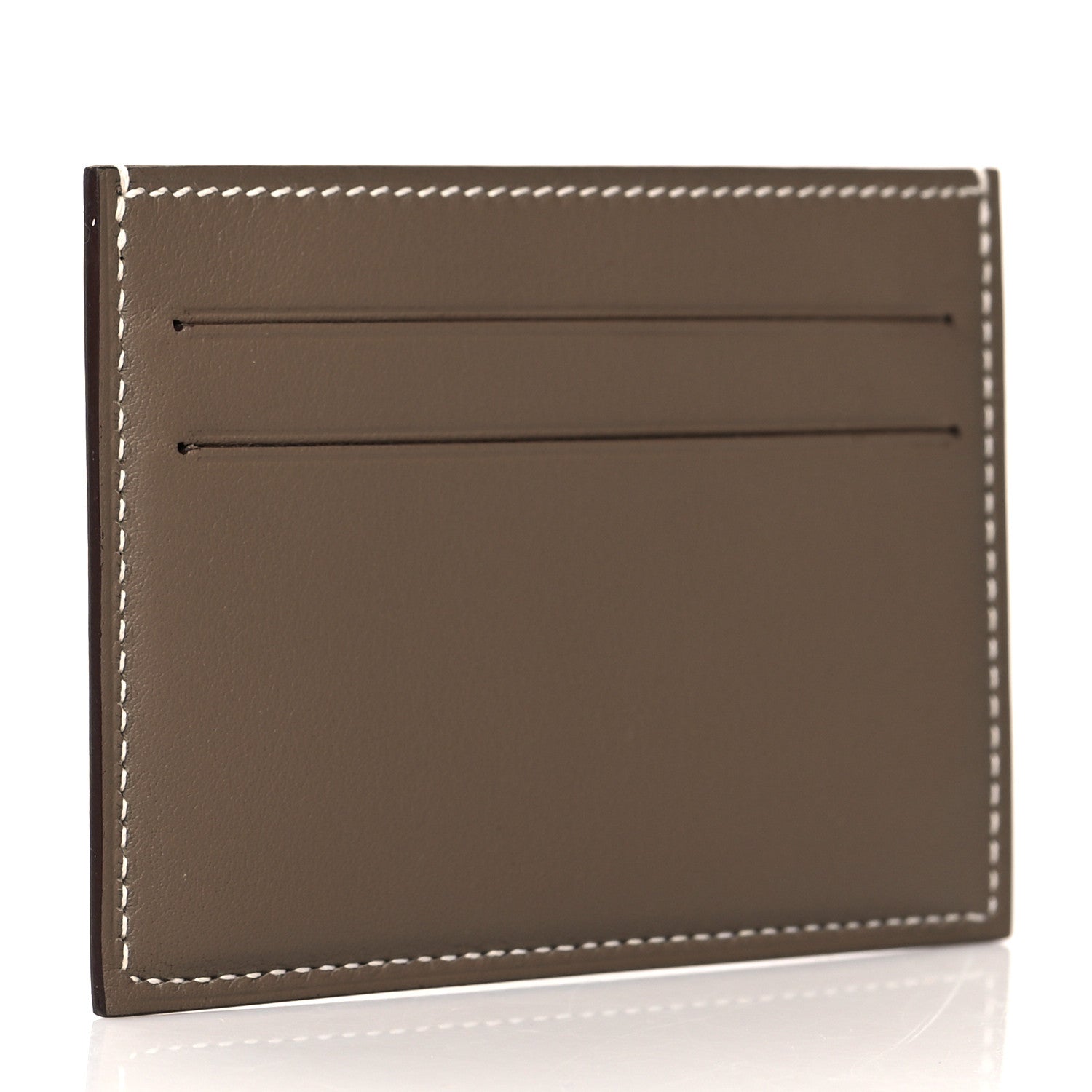 Hermes Swift Citizen Twill Card Case Etoupe 3 of 8