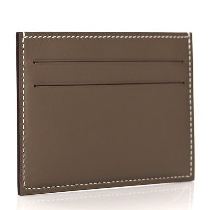 Hermes Swift Citizen Twill Card Case Etoupe 3 of 8