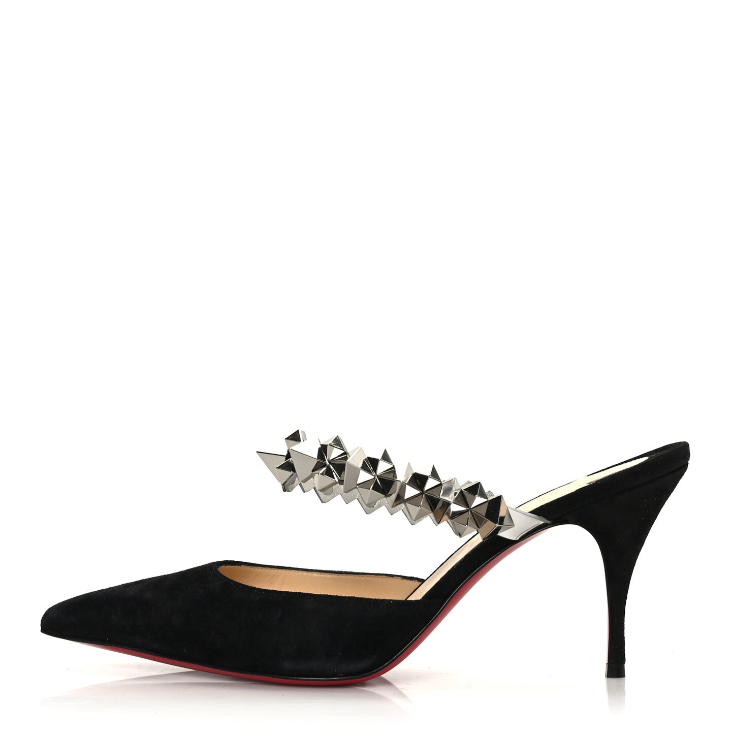 Veau Velours Specchio Planet Choc 80 Mule 38 Black