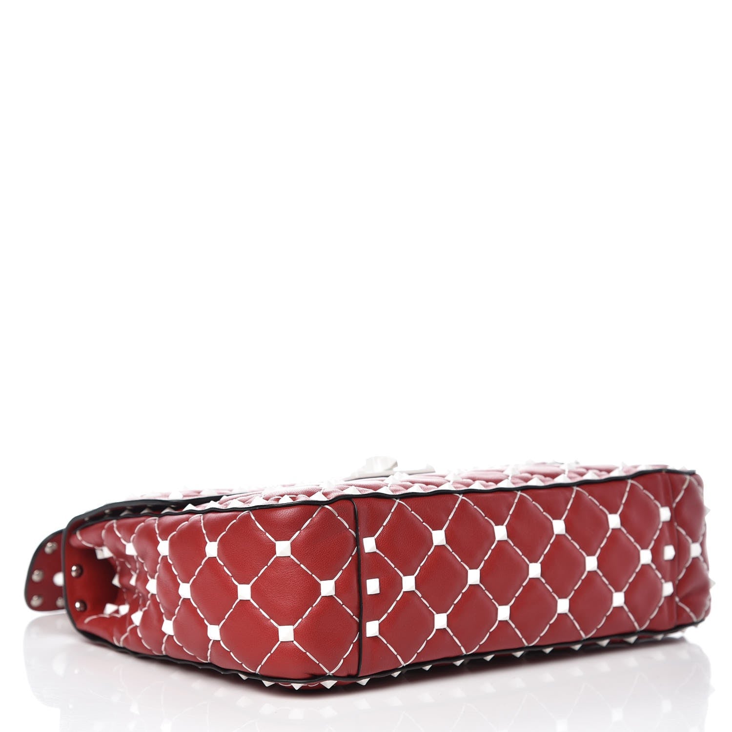 Valentino Garavani Lambskin Medium Free Rockstud Spike Shoulder Bag Rosso Valentino 4 of 8