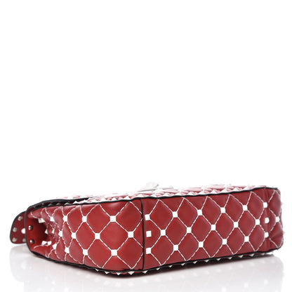 Valentino Garavani Lambskin Medium Free Rockstud Spike Shoulder Bag Rosso Valentino 4 of 8