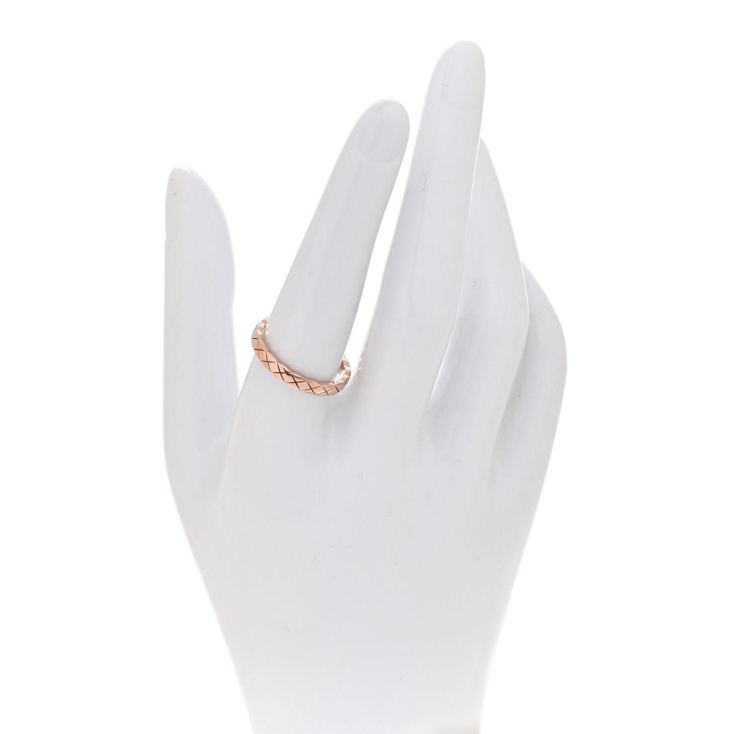 Chanel 18K Beige Gold Mini Coco Crush Ring 57 8 2 of 4