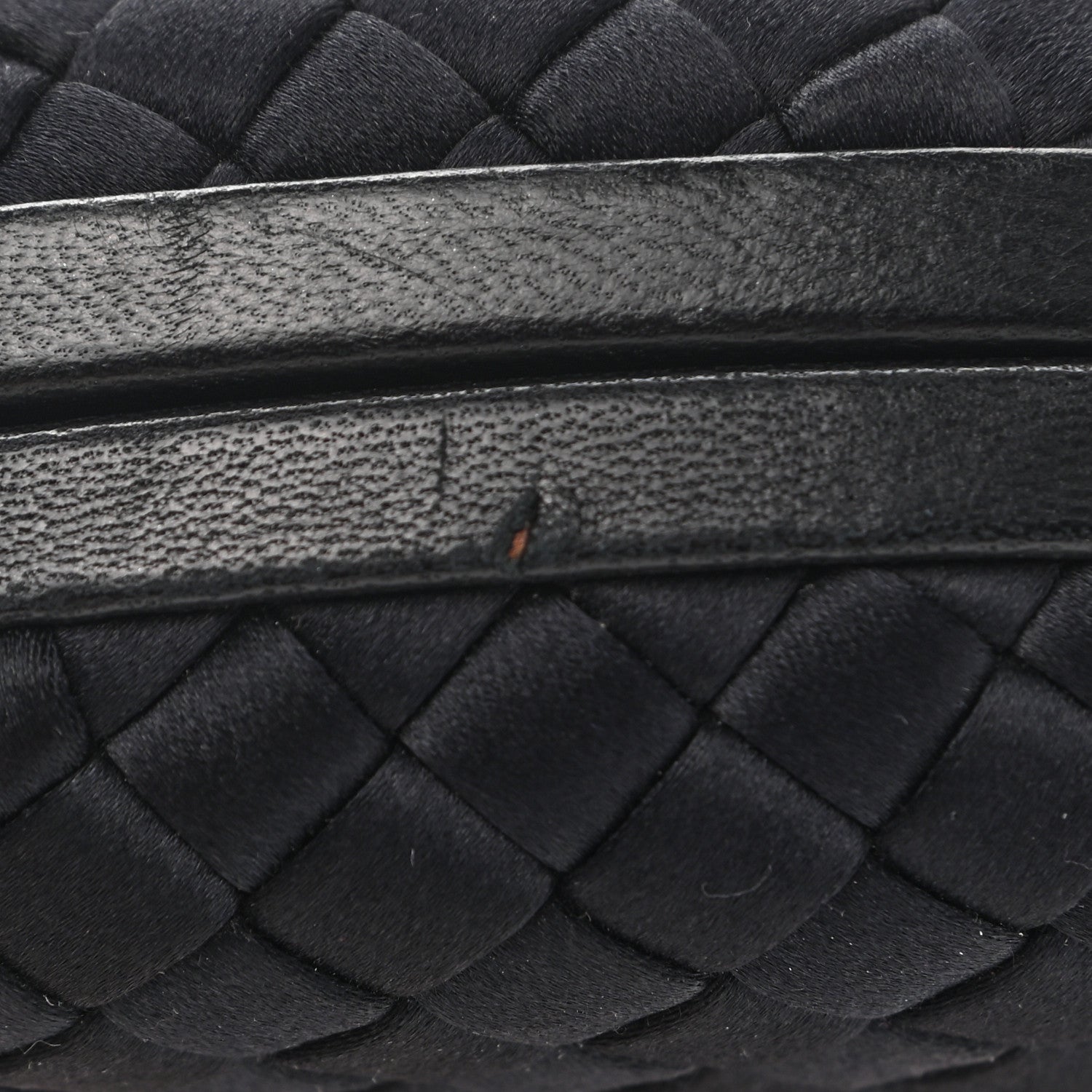 Bottega Veneta Satin Intreccio Impero Knot Clutch Black 5 of 7
