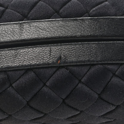Bottega Veneta Satin Intreccio Impero Knot Clutch Black 5 of 7
