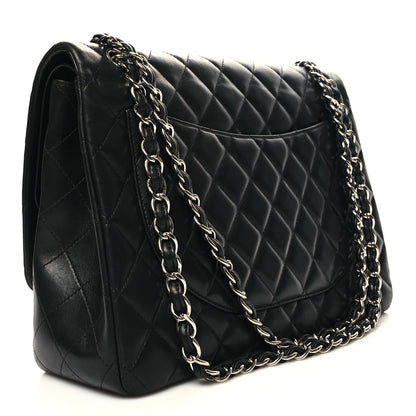 Chanel Lambskin Quilted Maxi Double Flap Black 3 of 12