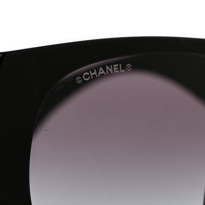 Chanel Acetate Quilted CC Pilot Sunglasses 71465 Black 7 of 8