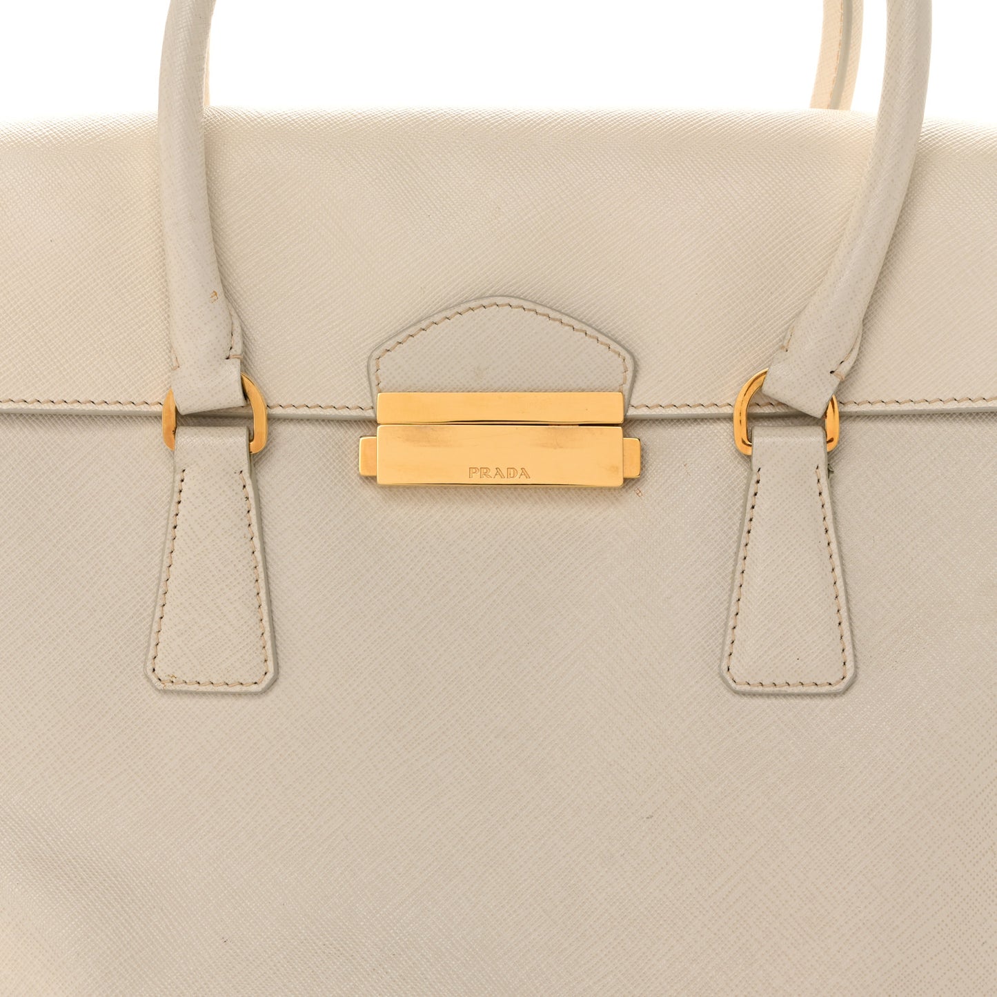 Saffiano Lux Pattina Tote Talco