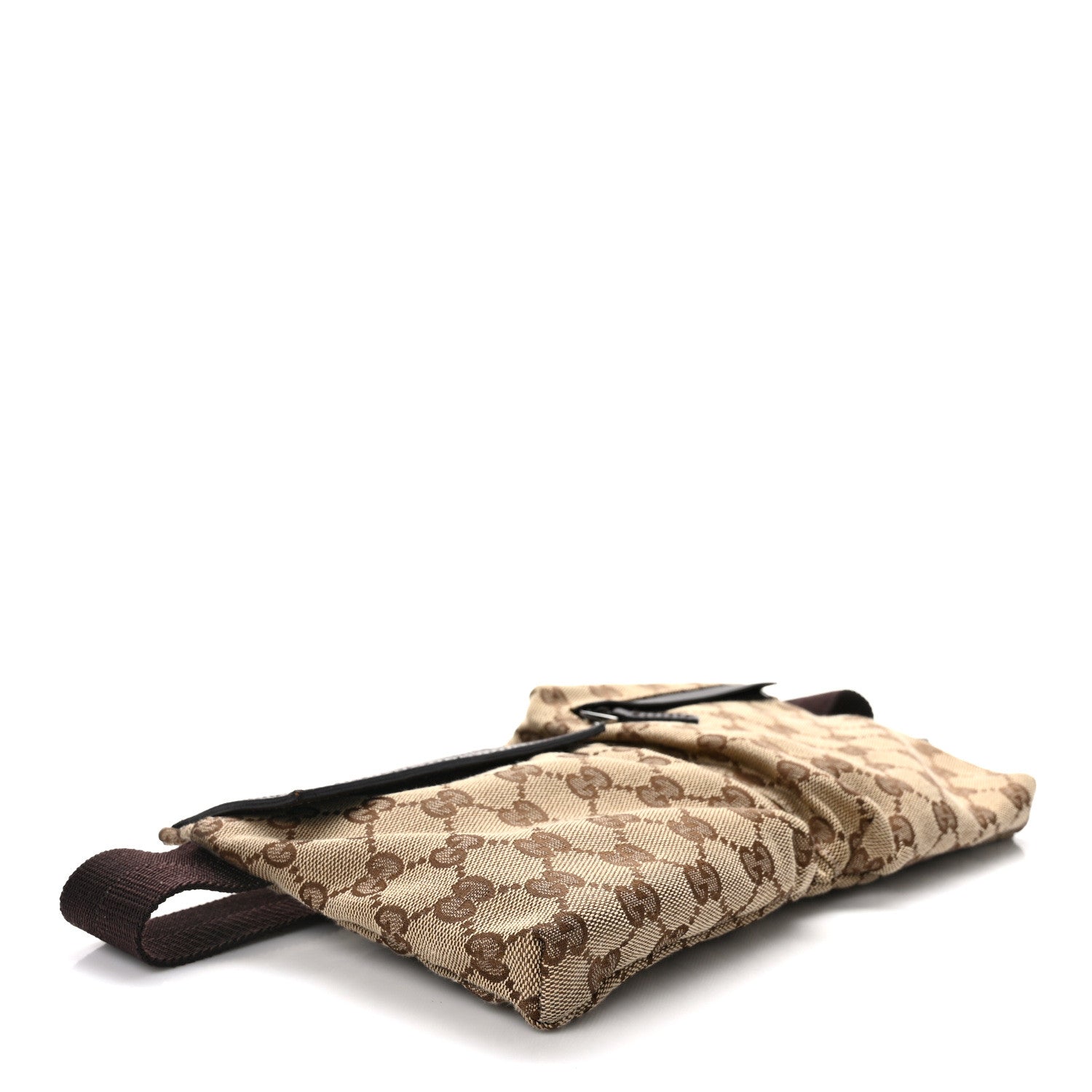 Gucci GG Monogram Double Pocket Belt Bag Dark Brown 4 of 12