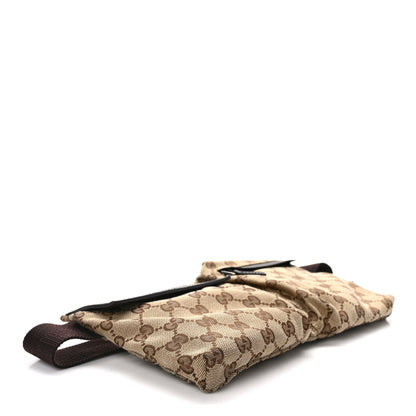 Gucci GG Monogram Double Pocket Belt Bag Dark Brown 4 of 12