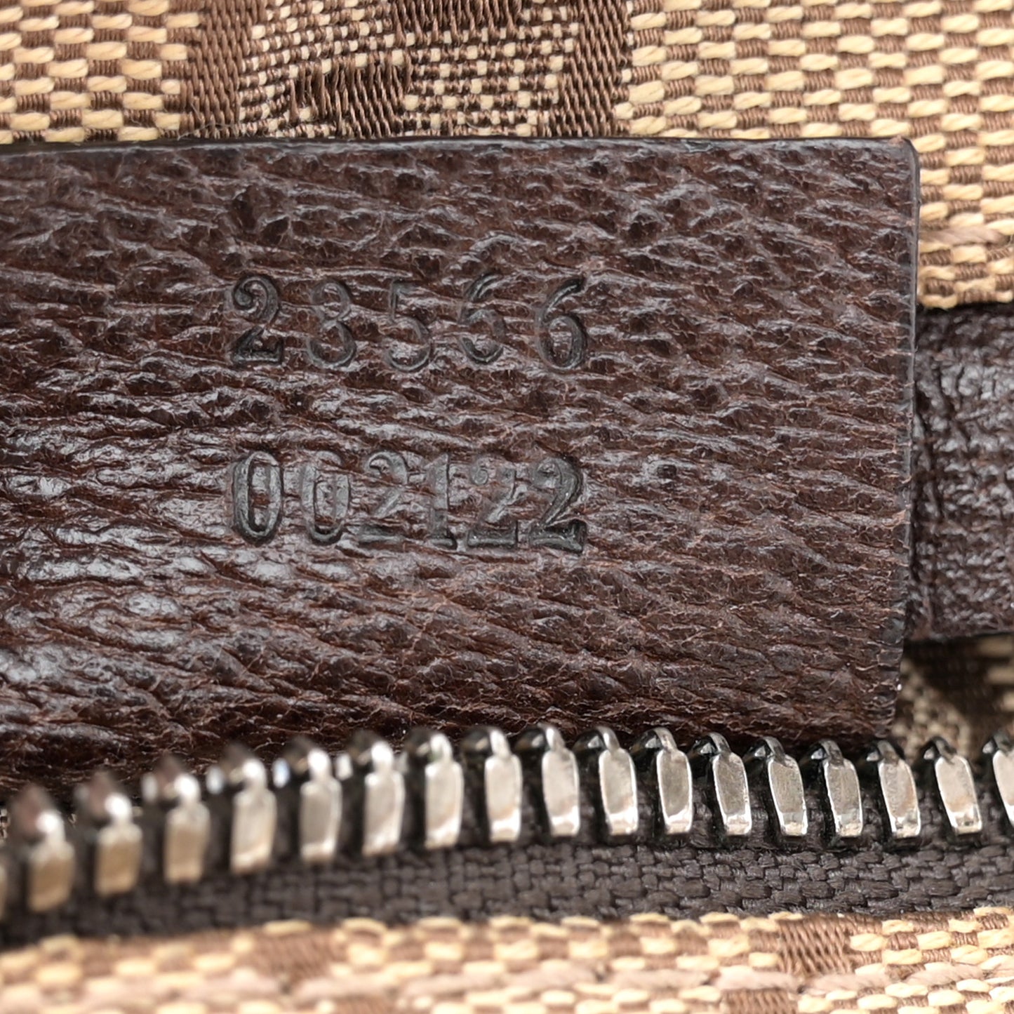 GG Monogram Double Pocket Belt Bag Dark Brown