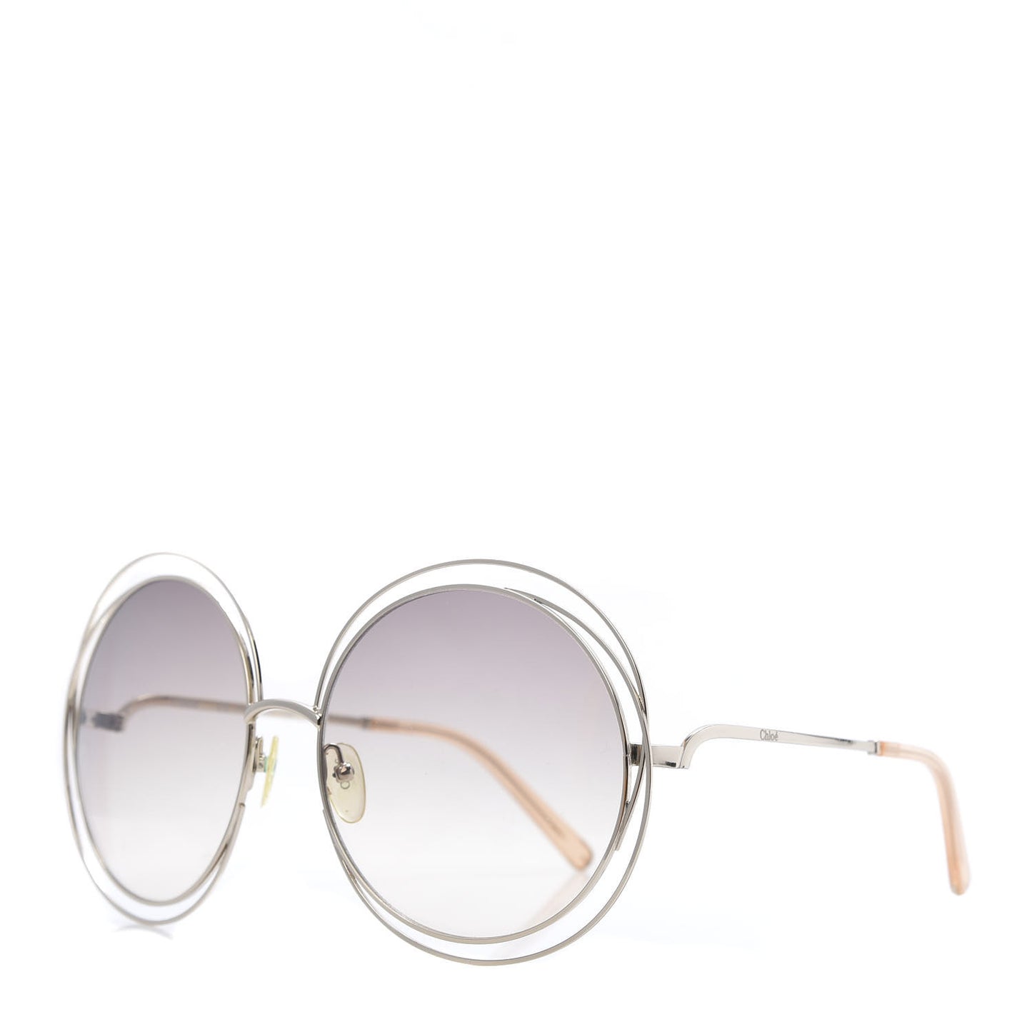 Metal Oversize Round Carlina Oversized Round Sunglasses CE114S Silver
