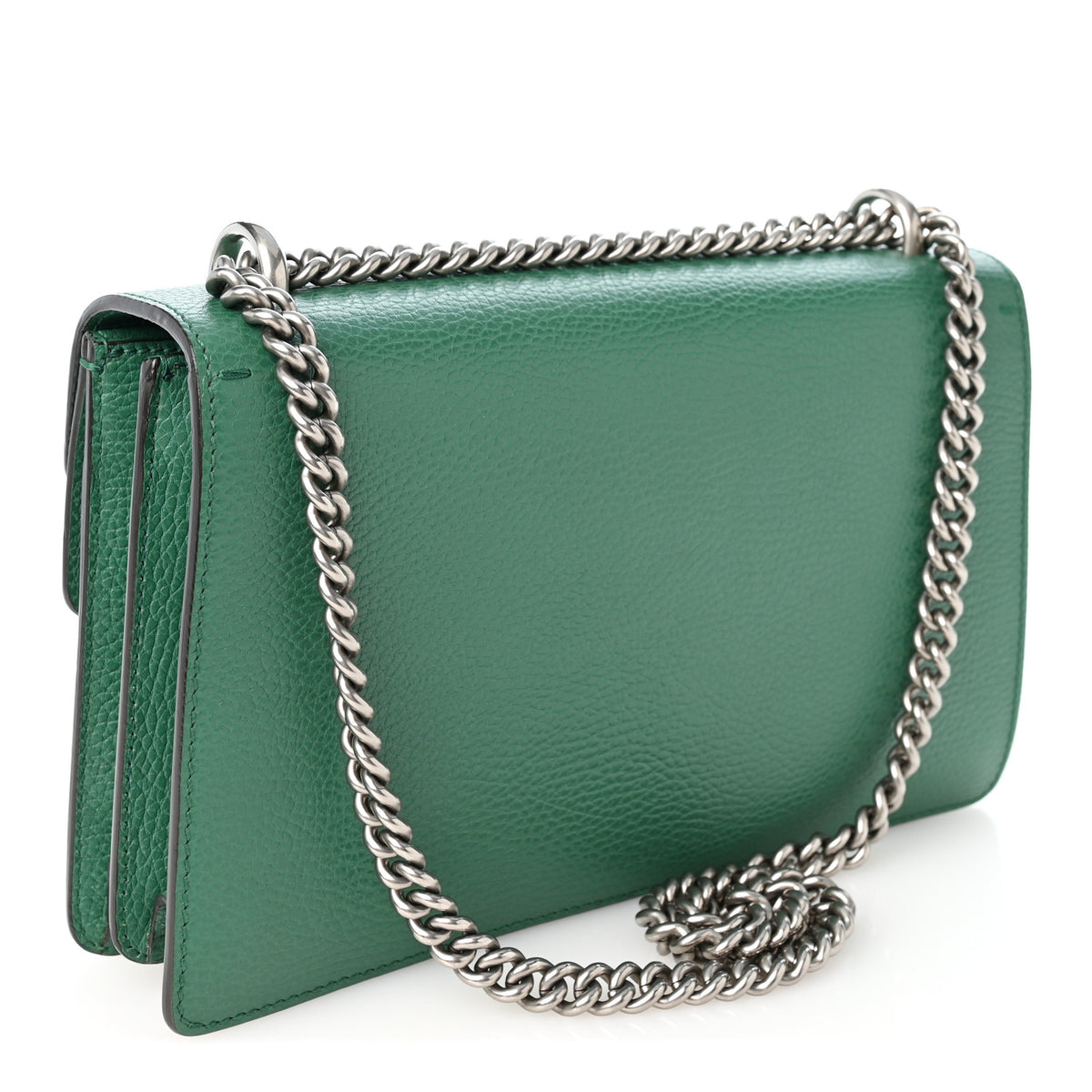 Gucci Dollar Calfskin Crystal Small Dionysus Shoulder Bag Emerald 3 of 10
