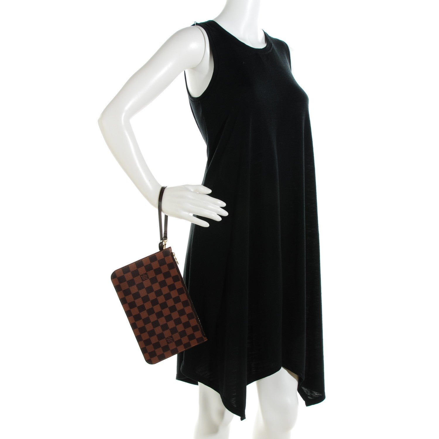 Louis Vuitton Damier Ebene Neverfull MM GM Pochette 2 of 8