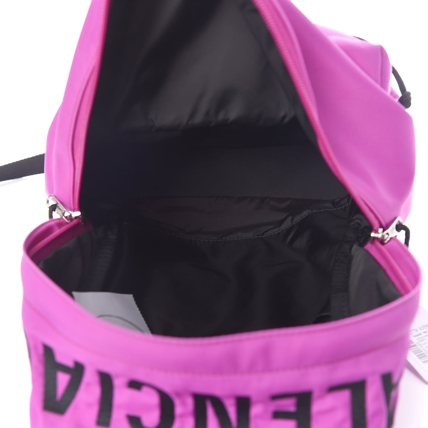 Sport Nylon Logo Embroidered S Wheel Backpack Fuchsia Black