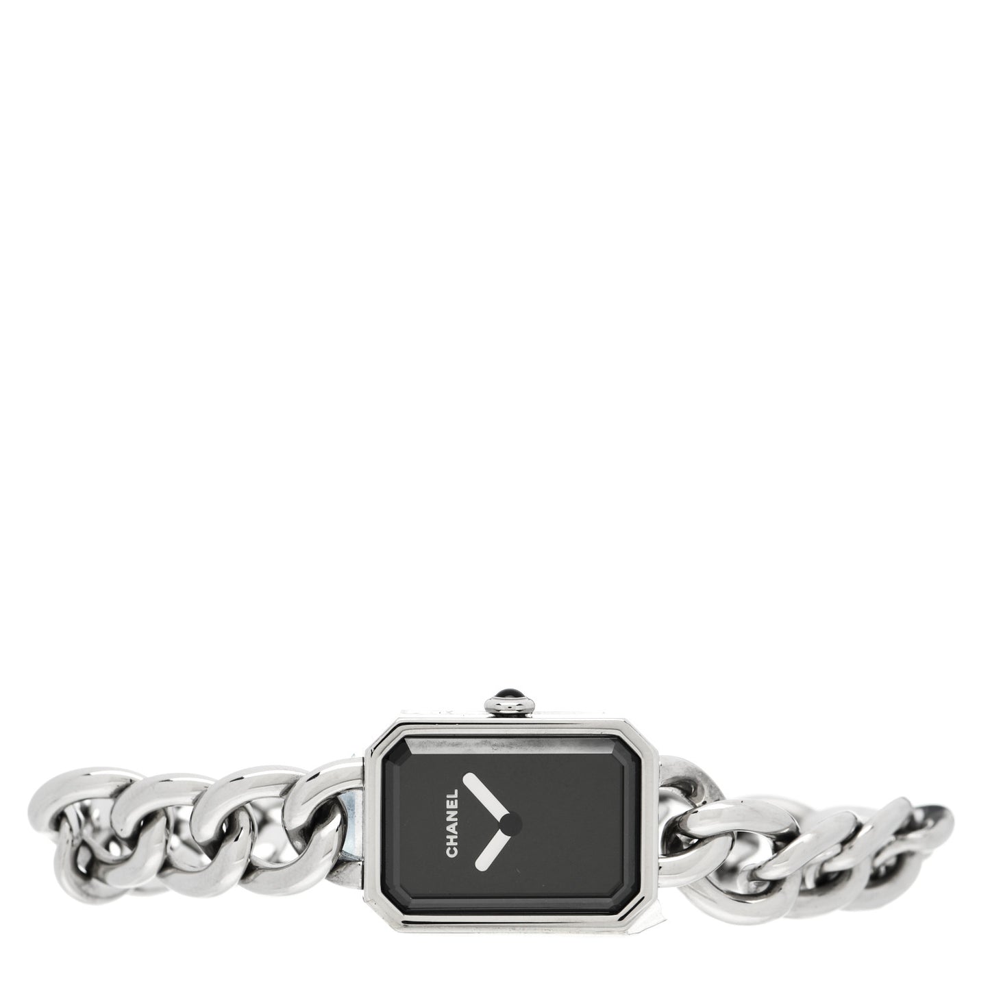 Stainless Steel 20mm Chain Premiere Quartz Watch Black